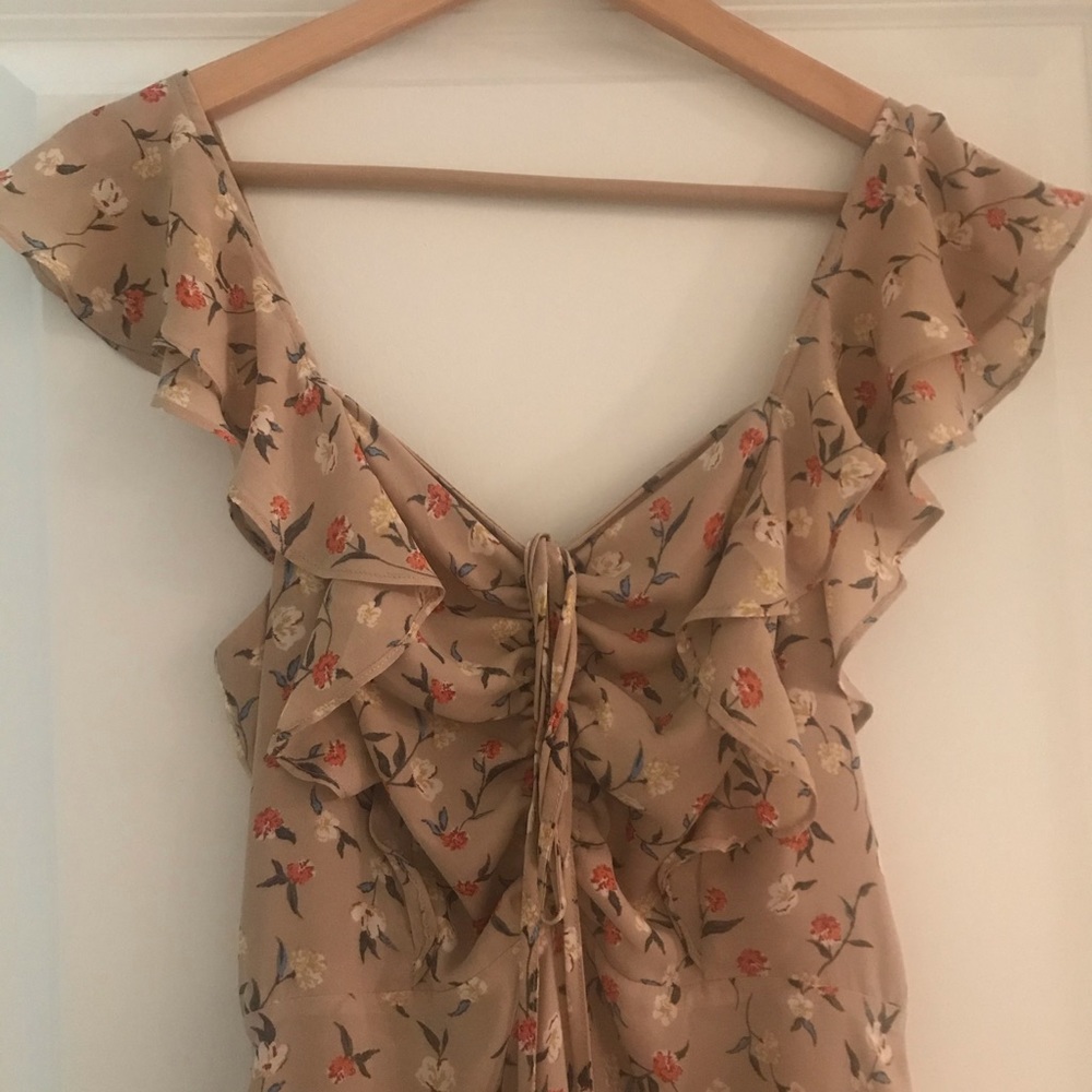 J.O.A. Ruched Front Ruffle Dress - Picture 11 of 13